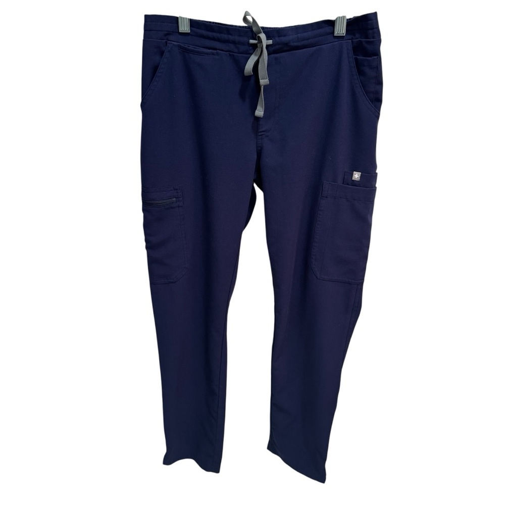 Figs Technical Collection Scrub Pants Blue Womens XS Medical Nursing